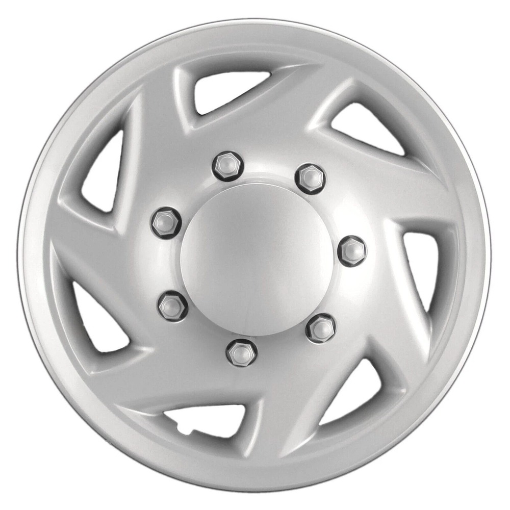 Silver 16 Inch 8 Lug Hubcap Wheel Cover Replacement YL-002 7 Spoke Design - Picture 7 of 7